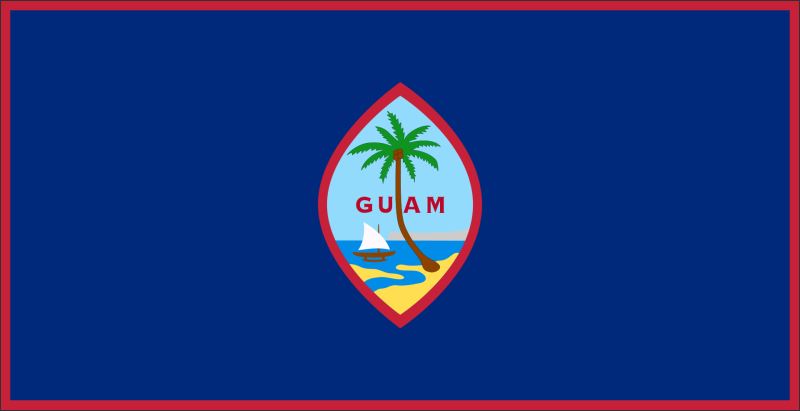 Guam – Flaga – Magnes żywiczny - obrazek 2
