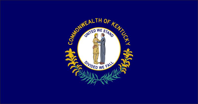 Živicová magnetka - vlajka Kentucky - obrazek 2