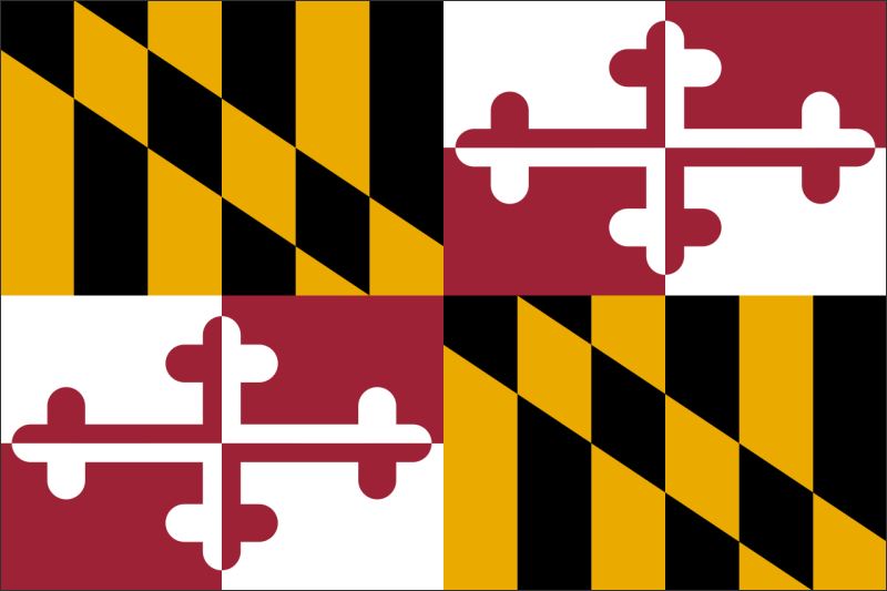 Živicová magnetka - vlajka Maryland - obrazek 2
