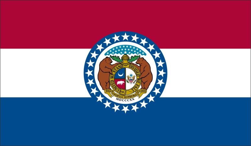 Živicová magnetka - vlajka Missouri - obrazek 2
