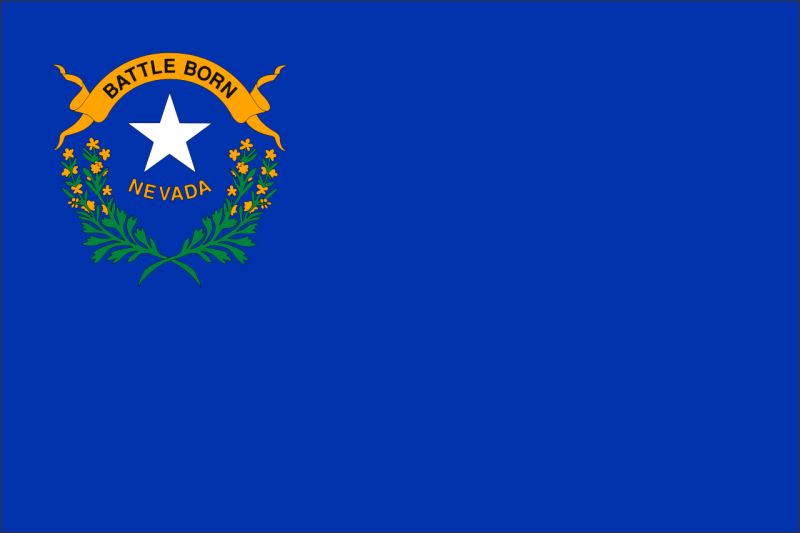 Nevada – Flaga – Magnes żywiczny - obrazek 2