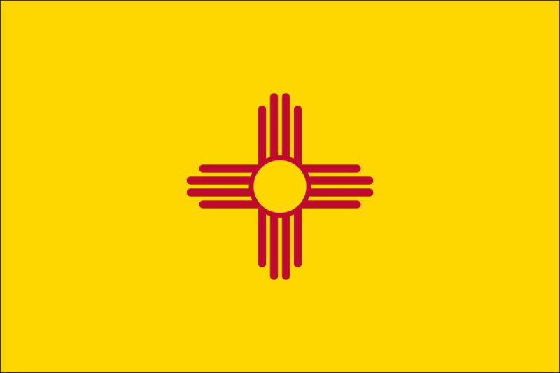 Živicová magnetka - vlajka New Mexico - obrazek 2