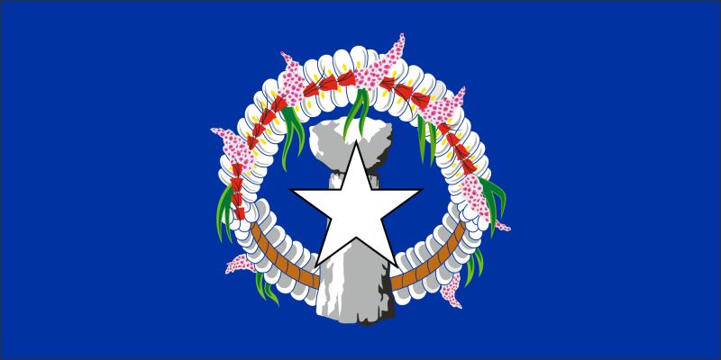 Northern Mariana Islands – Flaga – Magnes żywiczny - obrazek 2