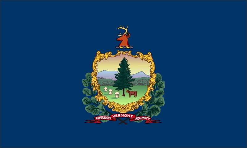 Živicová magnetka - vlajka Vermont - obrazek 2