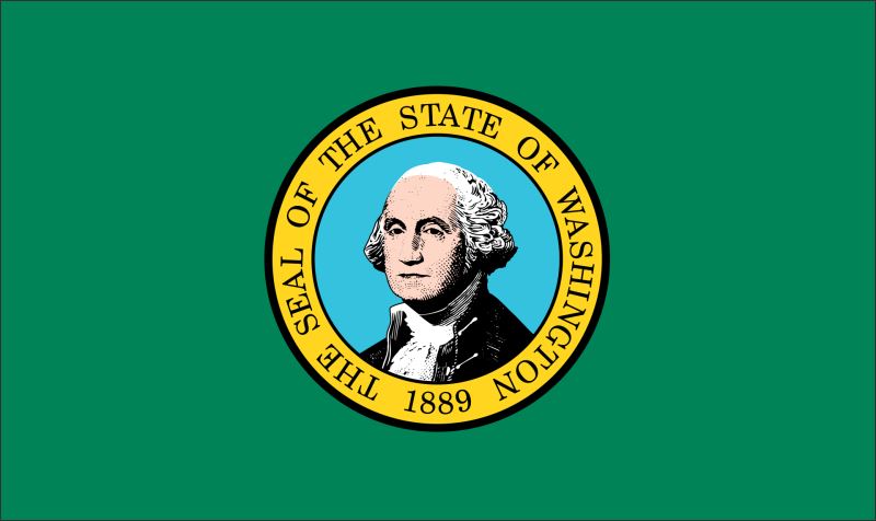 Živicová magnetka - vlajka Washington - obrazek 2