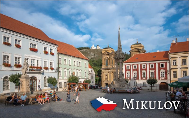 Miasto Mikulov - rynek – Magnes żywiczny - obrazek 2