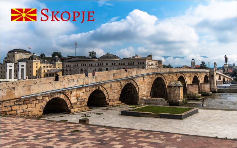 Živicová magnetka - Skopje most - obrazek 2