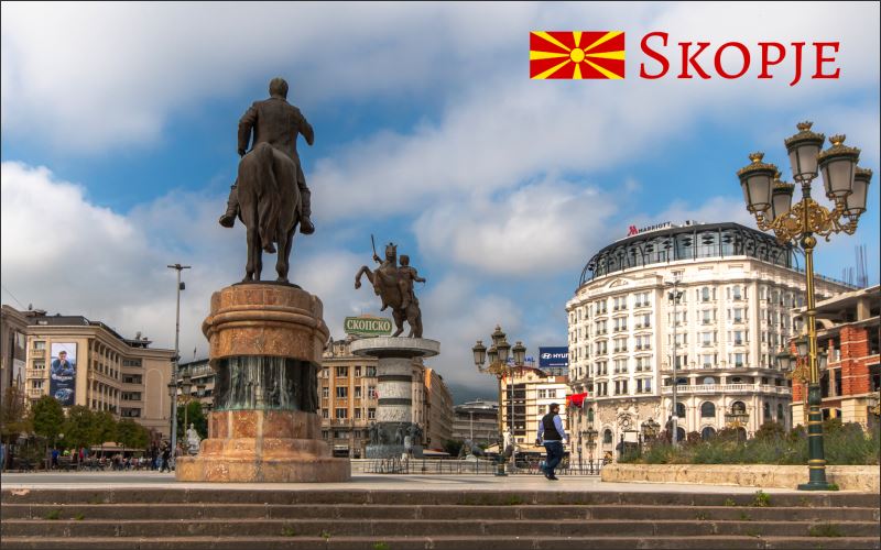 Skopje centrum – Magnes żywiczny - obrazek 2