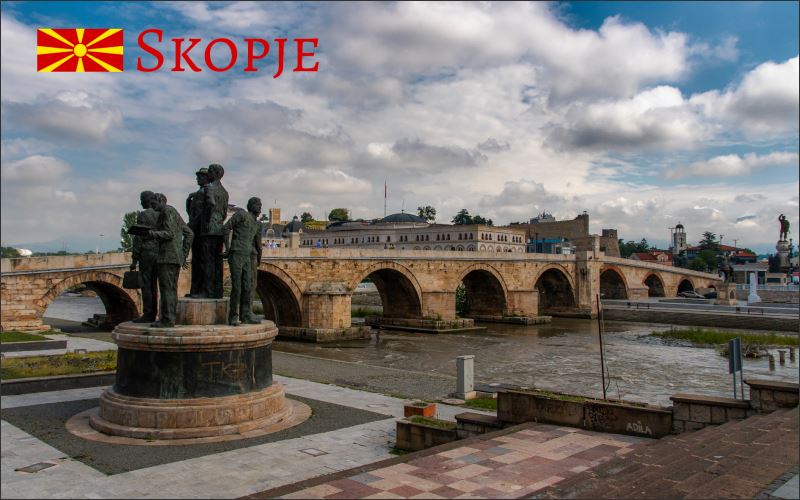 Živicová magnetka - Skopje most II - obrazek 2