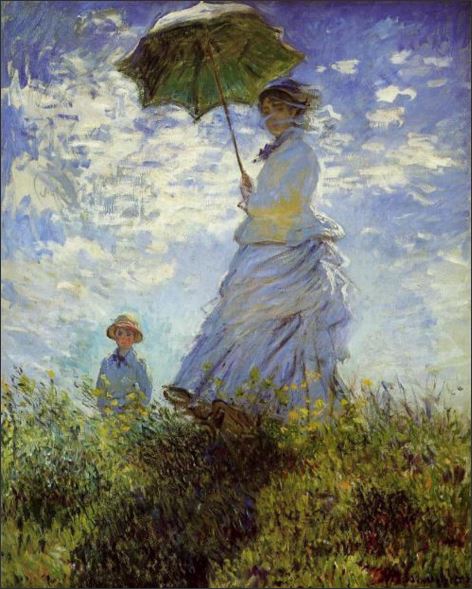 Monet – Kobieta z parasolką – Magnes żywiczny - obrazek 2