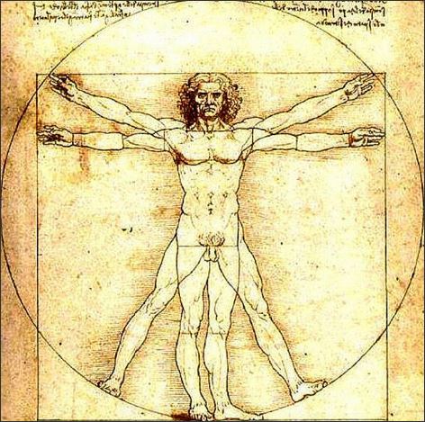 Da Vinci – Człowiek witruwiański – Magnes żywiczny - obrazek 2