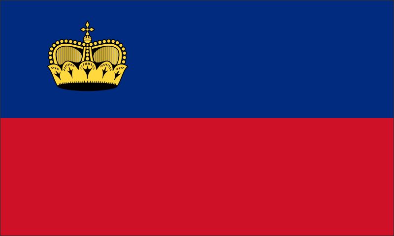 Liechtenstein – Flaga – Magnes żywiczny - obrazek 2