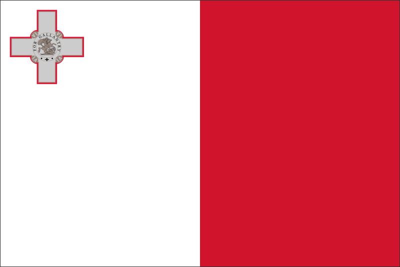 Malta – Flaga – Magnes żywiczny - obrazek 2