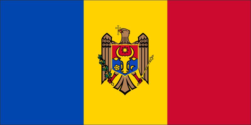 Mołdawia – Flaga – Magnes żywiczny - obrazek 2
