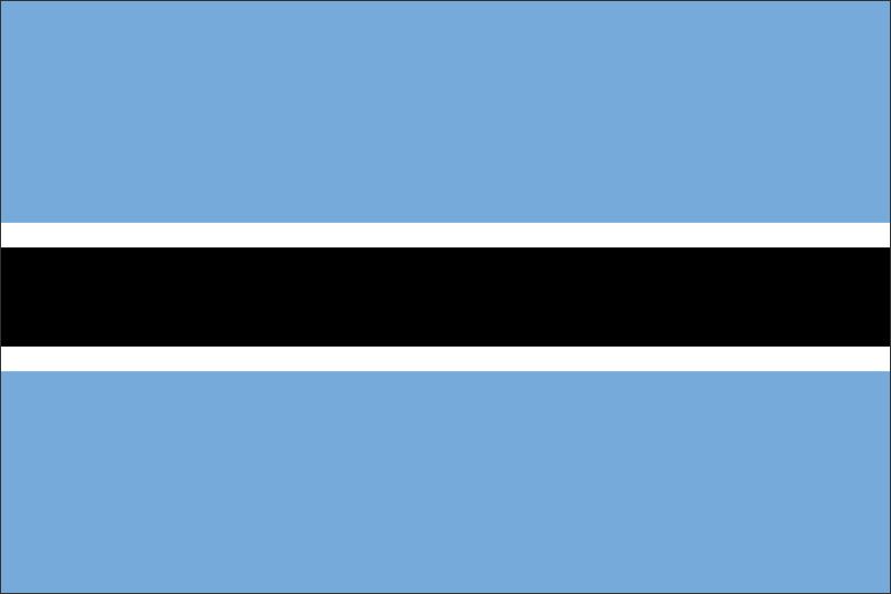 Botswana – Flaga – Magnes żywiczny - obrazek 2