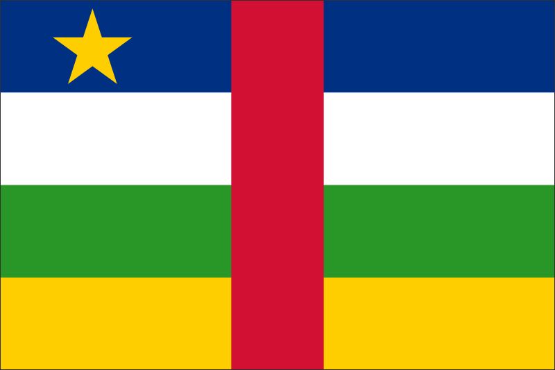 Živicová magnetka - vlajka Stredoafrická republika - obrazek 2