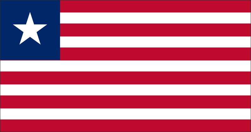 Liberia – Flaga – Magnes żywiczny - obrazek 2
