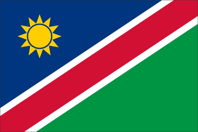 Namibia – Flaga – Magnes żywiczny - obrazek 2