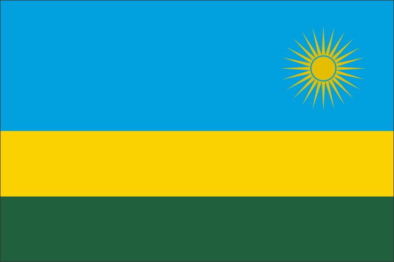 Rwanda – Flaga – Magnes żywiczny - obrazek 2
