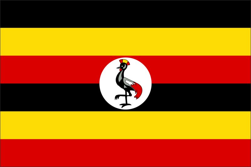 Uganda – Flaga – Magnes żywiczny - obrazek 2