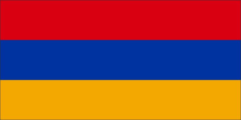 Armenia – Flaga – Magnes żywiczny - obrazek 2