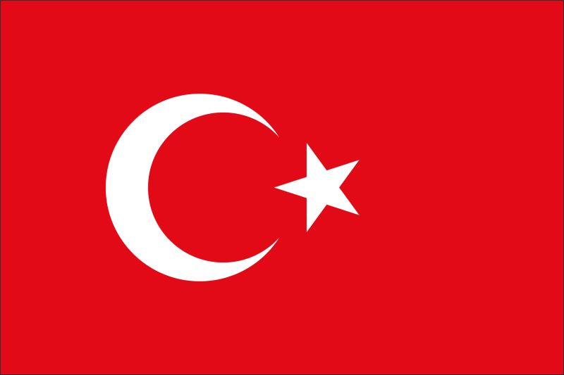 Turcja – Flaga – Magnes żywiczny - obrazek 2