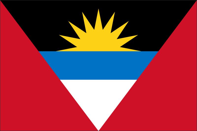 Antigua i Barbuda – Flaga – Magnes żywiczny - obrazek 2