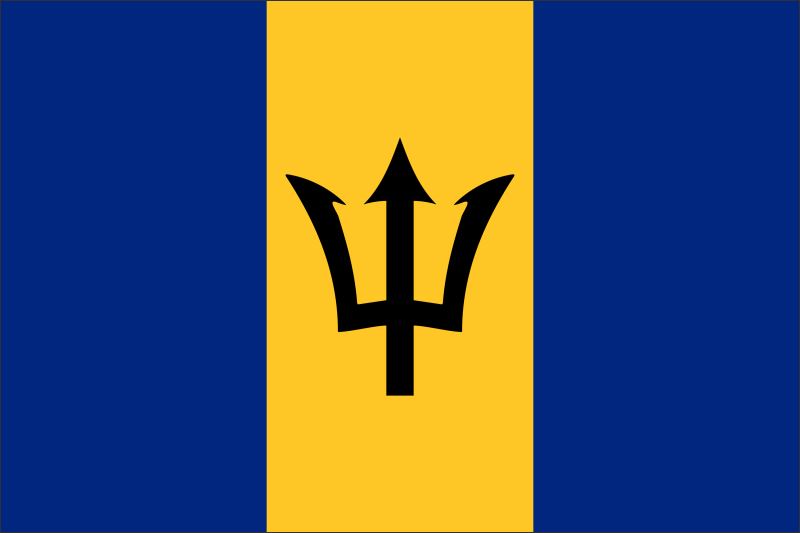 Barbados – Flaga – Magnes żywiczny - obrazek 2