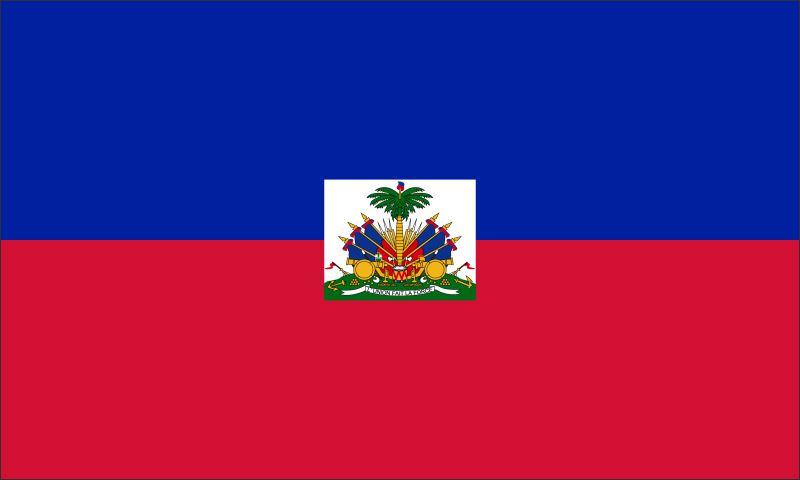 Haiti – Flaga – Magnes żywiczny - obrazek 2