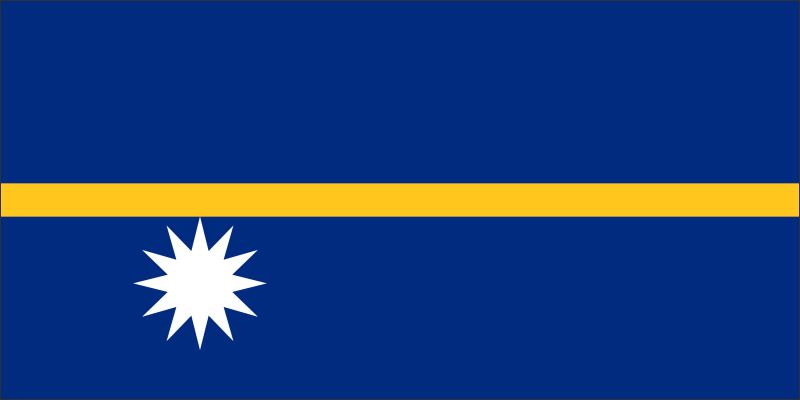 Nauru – Flaga – Magnes żywiczny - obrazek 2