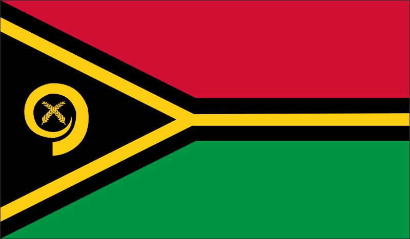 Vanuatu – Flaga – Magnes żywiczny - obrazek 2