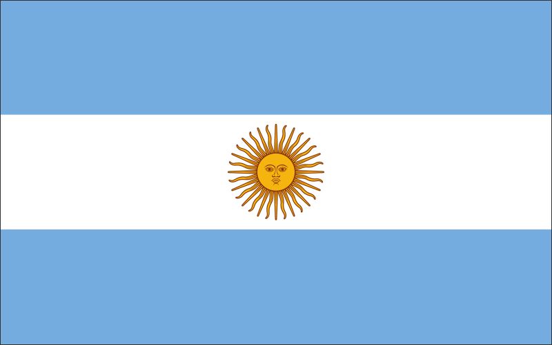 Argentyna – Flaga – Magnes żywiczny - obrazek 2