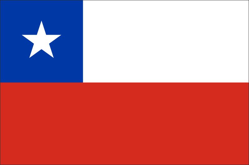 Chile – Flaga – Magnes żywiczny - obrazek 2