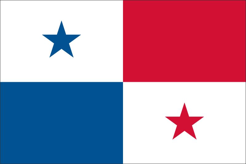 Panama – Flaga – Magnes żywiczny - obrazek 2