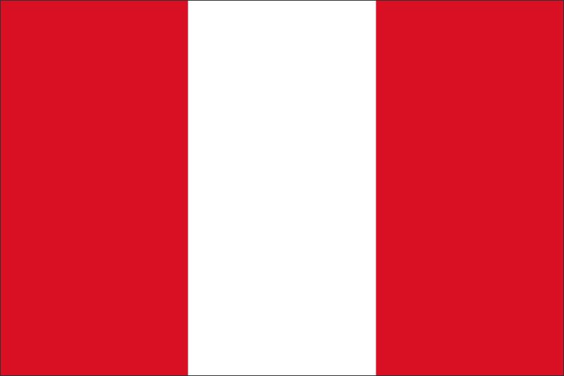 Peru – Flaga – Magnes żywiczny - obrazek 2