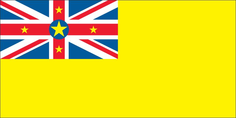 Niue – Flaga – Magnes żywiczny - obrazek 2