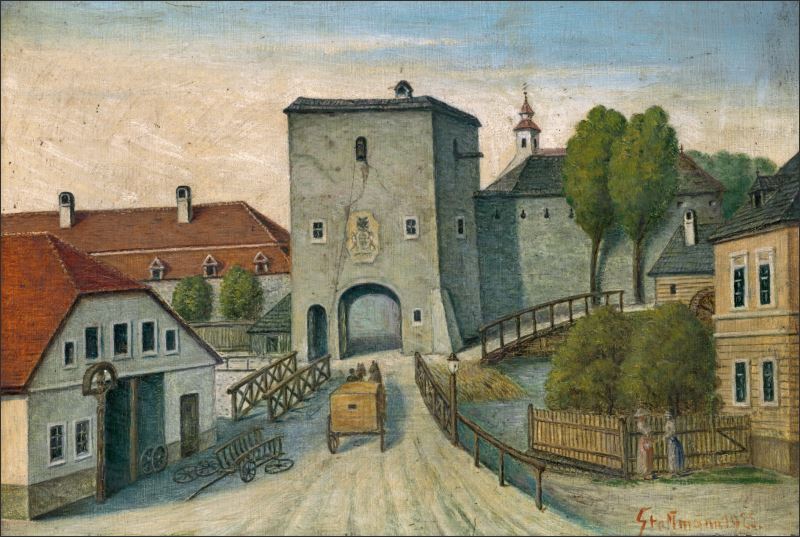 Živicová magnetka - Andrej Stollmann, Banská Bystrica - Dolná brána, 1925 - obrazek 2