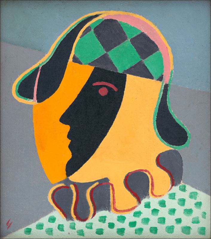 Živicová magnetka - Mikuláš Galanda - Hlava Pierota, 1932 - obrazek 2