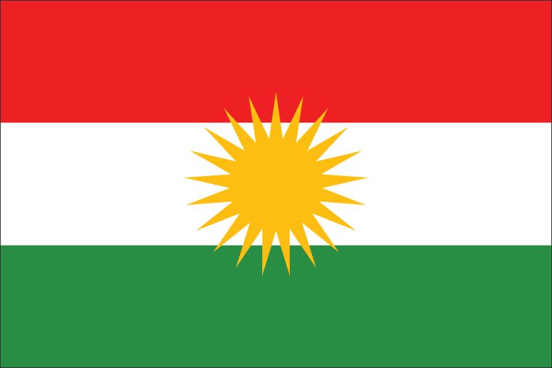 Kurdystan – Flaga – Magnes żywiczny - obrazek 2