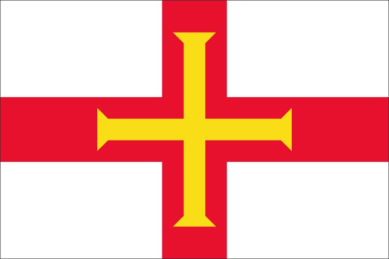 Guernsey – Flaga – Magnes żywiczny - obrazek 2