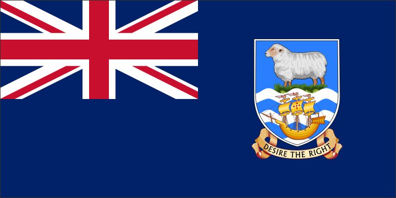 Falklandy – Flaga – Magnes żywiczny - obrazek 2