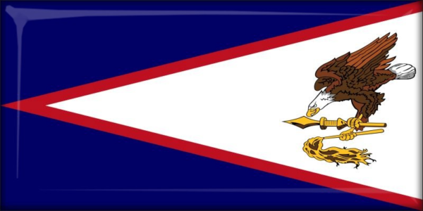 American Samoa – Flaga – Magnes żywiczny