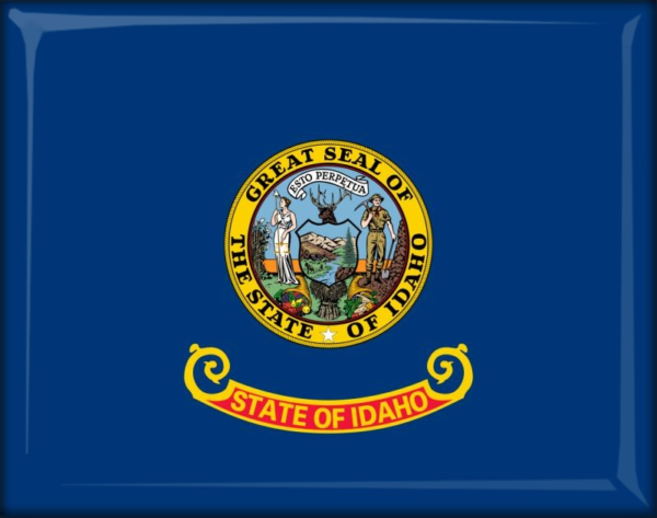 Živicová magnetka - vlajka Idaho