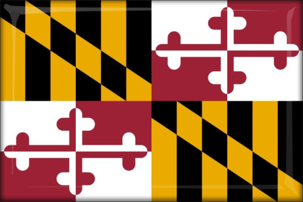 Živicová magnetka - vlajka Maryland