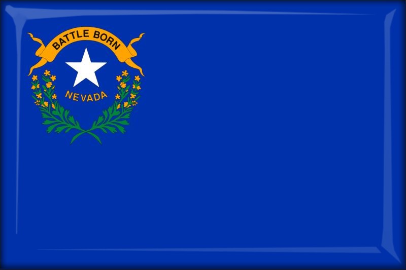 Nevada – Flaga – Magnes żywiczny