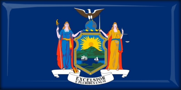 New York – Flaga – Magnes żywiczny