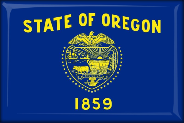 Oregon – Flaga – Magnes żywiczny