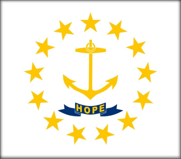 Rhode Island – Flaga – Magnes żywiczny