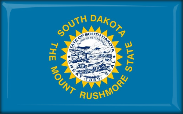 South Dakota – Flaga – Magnes żywiczny