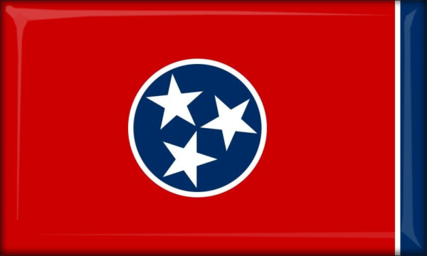 Tennessee – Flaga – Magnes żywiczny